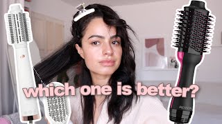 I tried a new blowdryer brush Revlon One Step Dryer vs T3Micro Airebrush [upl. by Andrade261]