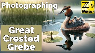 Photographing Great Crested Grebe with Pops [upl. by Anitniuq]