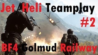 BF4 Jet amp Heli Pro Teamplay HD 2 1436  Turbopummel amp Whitevalox  Golmud Railway [upl. by Duax480]