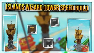 Roblox Islands Wizard Tower Speed Build [upl. by Rolan]