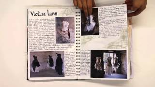 A Level Textiles sketchbook Ageing [upl. by Aisital]