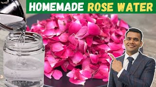 DIY Homemade Rose Water For Glowing And Spotless Skin [upl. by Yornek]