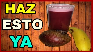 CONSUME este batido de REMOLACHA con BANANA y te quedaras boca abierta con los resultado😱😱 [upl. by Oreves369]