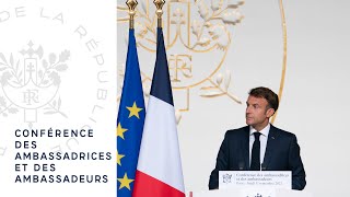 Conférence des ambassadrices et des ambassadeurs  suivez le discours du Président Emmanuel Macron [upl. by Cirilo]