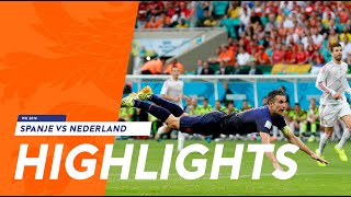 Highlights Spanje  Nederland 15 13062014 WK 2014 [upl. by Dilan]