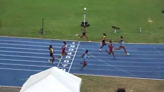 Carifta Trials 2018 Girls U20 100m Final [upl. by Aihtnys650]