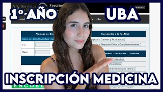 Inscripción a PRIMER AÑO  MEDICINA UBA [upl. by Pegasus110]