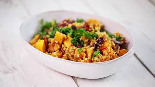 Roasted Maple Squash amp Freekeh Salad [upl. by Coffin]