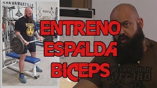 Entreno espalda bíceps detallado [upl. by Juli]