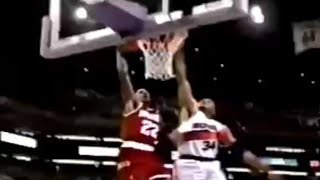 Charles Barkley monster block on Clyde Drexler [upl. by Leventhal]