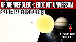 Grössenvergleich  Erde mit Universum [upl. by Gauthier]