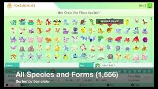 Pokémon HOME COMPLETE LIVING POKÉDEX  GEN 19 June 2023 [upl. by Aramenta]