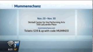 MUMMENSCHANZ  NY1 NEWS [upl. by Ycats]