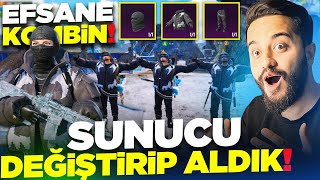 TÜM EKİP SUNUCUMUZU DEĞİŞTİRİP OYUNUN EN İYİ KOMBİN SETİNİ ALDIK PUBG Mobile [upl. by Carlynne]