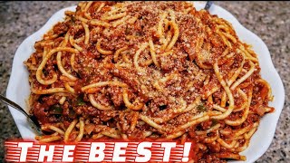 Classic Spaghetti and Meat Sauce  Meat Sauce Recipe  The simple way [upl. by Girovard]