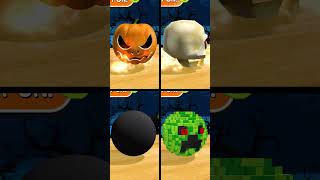 Rotation Balls Bomb Skull Pixel Pumpkin shorts goingballs [upl. by Devitt]