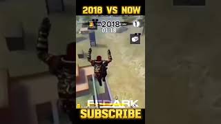 FREE FIRE 2018 VS NOW  GAREENA FREE FIRE  shorts [upl. by Etyak196]