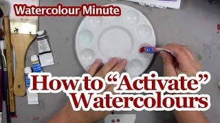 Watercolour Painting Lesson  How to Activate Tube Watercolours [upl. by Francis404]