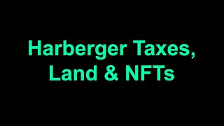 Harberger Taxes Land and NFTs  MVP Demo [upl. by Hazem]