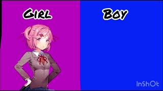 Ddlc Doki Doki literature club GENDER REVERSE [upl. by Larsen373]