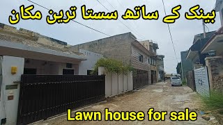 Lawn House near with Bank For sale in Islamabad  Makan for sale in Al haddi Street banigala [upl. by Leizahaj]