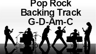 Pop Rock Backing Track G D Am C [upl. by Linetta]