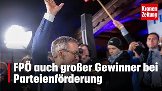 FPÖ auch großer Gewinner bei Parteienförderung  kronetv NEWS [upl. by Abbotsun]