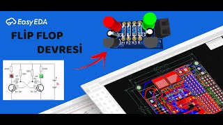 EasyEDA İle PCB Tasarım Dersleri 8  Flip Flop Devresi PCB Tasarımı AutoRoute Komutunun Kullanılması [upl. by Lauro]