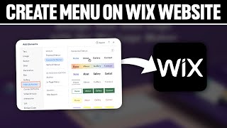 How To Create Menu On Your Wix Website 2024 Full Tutorial [upl. by Anyaled]