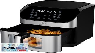 Air Fryer 8 Qt Large Size With Clear Window 8 Presets 3 Review [upl. by Oiziruam493]