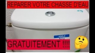 Réparer reservoir chasse deau  how to fix a leaky toilet [upl. by Dugald910]