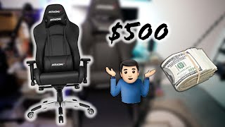 THE 500 GAMING CHAIR AKRacing Masters Series Premium Chair Full Review [upl. by Gombosi]