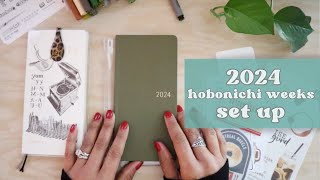 2024 hobonichi weeks set up [upl. by Luelle]