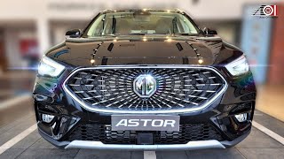 2022 MG Astor Starry Black On Road Price List Mileage Features Specs [upl. by Anitsim]