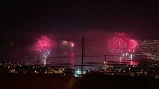 Fuegos Artificiales  Año Nuevo desde Valparaíso Chile 2024 [upl. by Eseuqram]