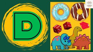 Letter D Song Phonics D Song Alphabet D Rhyme Nursery Rhymes amp Songs Preschool Learning Videos [upl. by Naraj]