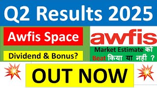 AWFIS SPACE SOLUTIONS Q2 results 2025  AWFIS SPACE results today  AWFIS SPACE SOLUTIONS Share News [upl. by Domingo]