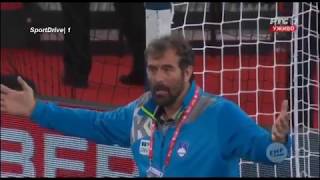 Vujovic stao na gol Slovenije iz protesta  Slovenija  Nemačka RUKOMET  15012018 [upl. by Noyerb140]