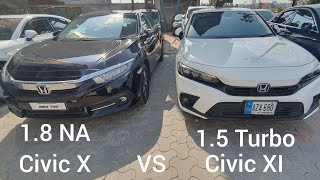 Honda Civic 11th Gen Vs 10th Gen Orial Detail Review  Comparison amp Difference [upl. by Willcox]