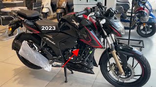 TVS Apache RTR 200 4V BS6 Phase2 2023 New Model Detailed Review With On Road Price  New Update [upl. by Yroggerg]