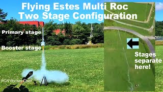 Flying and Fabbing Estes Multi Roc in its Two Stage Configuration MultiRoc Part 2 [upl. by Airad]