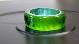 AVAILABLE LEXXSTONESCOM Cassiar Mountain Jade Ring Size 10 [upl. by Mildred]