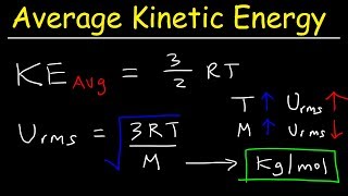 Average Kinetic Energy of a Gas and Root Mean Square Velocity Practice Problems  Chemistry Gas Laws [upl. by Massingill]