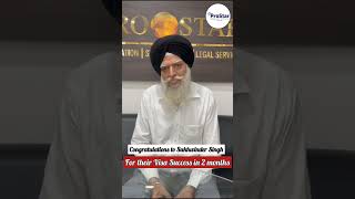 Congratulations to Sukhwinder Singh for their visa success prostar immigration visa [upl. by Hazelton789]