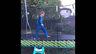 How To Do A Backflip On A Trampoline Without Hurting Yourself [upl. by Lekkim]