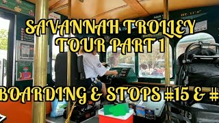 Savannah trolley tour  part 1 of 5 [upl. by Kelam224]