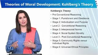 Theories of Moral Development Kohlbergs Theory  Human Development and Learning  EDU302Topic070 [upl. by Nalad]