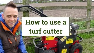 How to use a turf cutter [upl. by Roque]