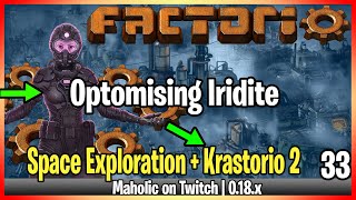 ⚙️Factorio ➡️ Iridite Process optimal Planet 4 ➡️Space Exploration  Krastorio 2 🏭⚙️ Gameplay [upl. by Su]