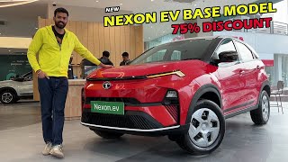 75 Discount New Tata Nexon EV Base Model 2023  Cretaive  Review [upl. by Ahsinnor]